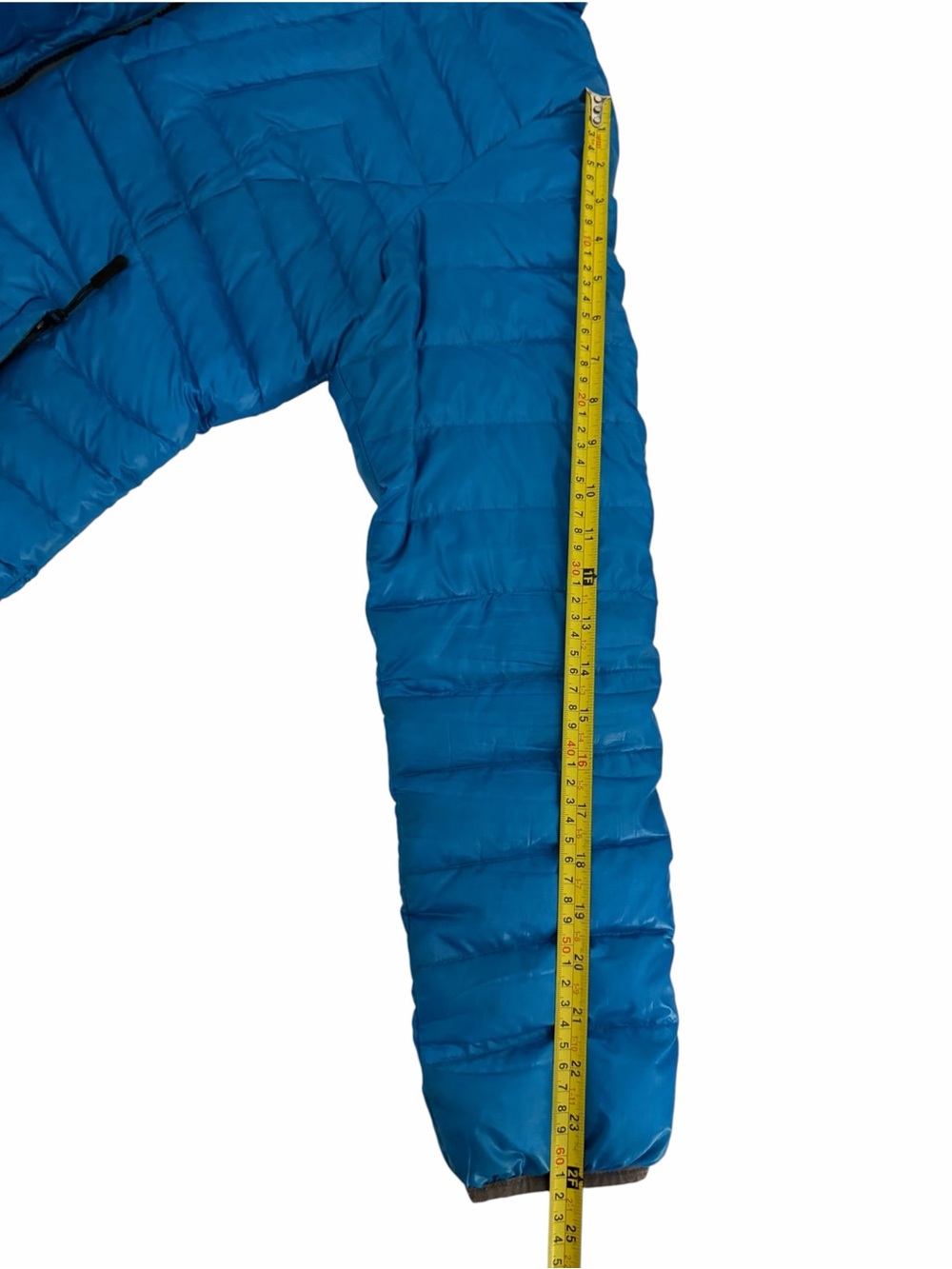 LOLË Blue Lightweight Duck Down Hooded Puffer Jacket size L - Picture 12 of 14